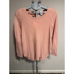 LAUREN CONRAD Pink Ladies Top size small.